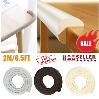 2M Baby Safety Table Desk Edge Corner Guard Strip Bumper Protector with Tape USA