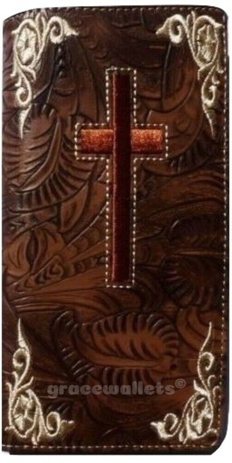 Cross Mens Wallet Texas Western Bifold W058 Brown