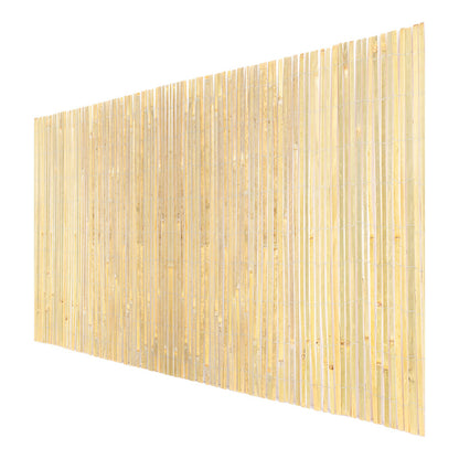 Natural Bamboo Slat Screening Privacy Bamboo Slat Fence 3 Ft H X 19.6 Ft L