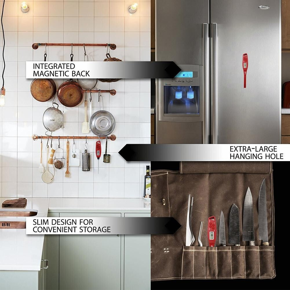 Electronic Digital Instant Read Meat BBQ Smoker Grill Kitchen Probe Thermometer