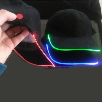 LED Lighted up Peaked Hat Glow Club Party Baseball Hip-Hop Adjustable Sports Cap