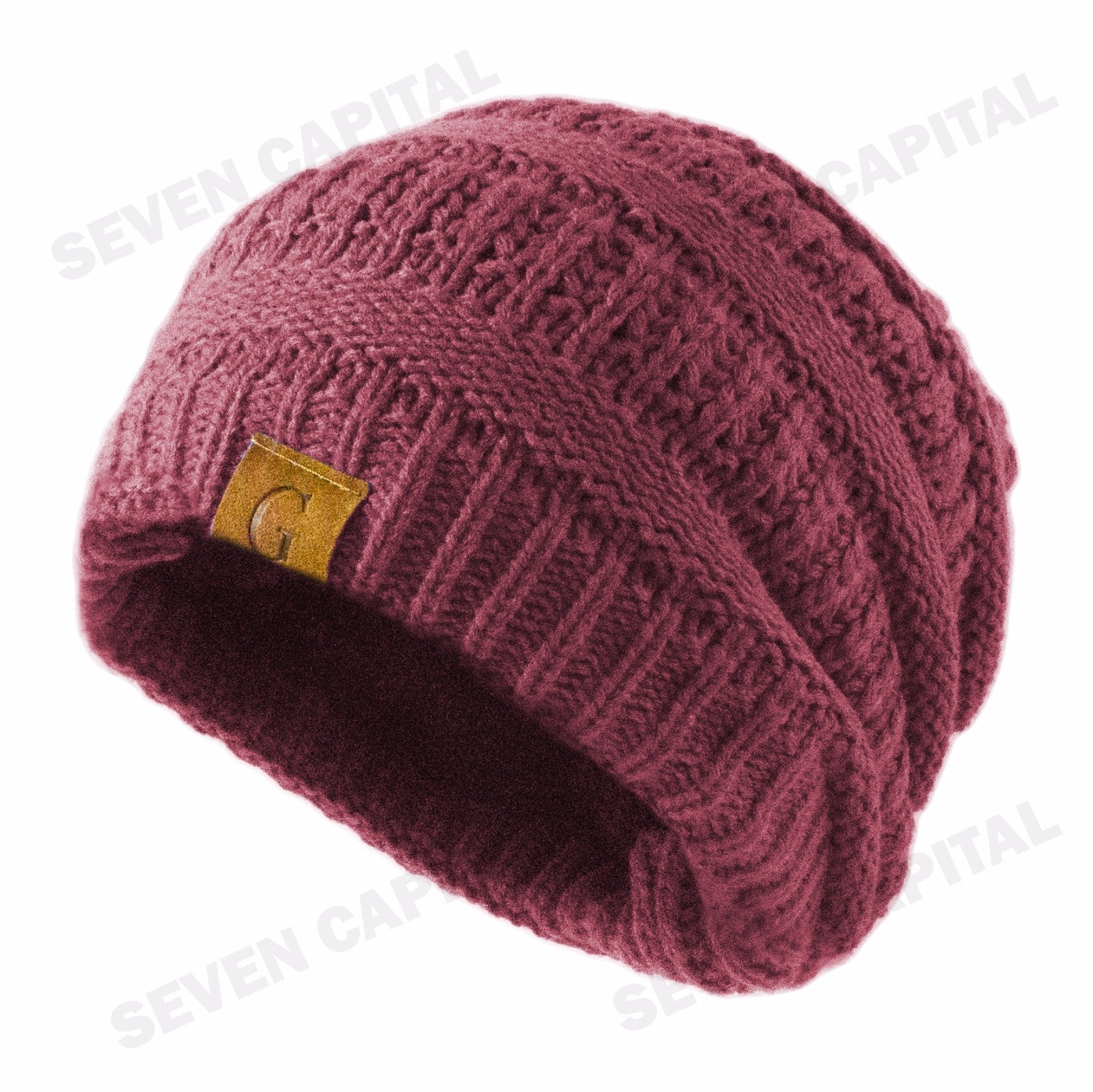 Women'S Men Knit Slouchy Baggy Beanie Oversize Winter Hat Ski Fleece Slouchy Cap