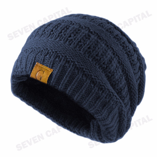Women'S Men Knit Slouchy Baggy Beanie Oversize Winter Hat Ski Fleece Slouchy Cap