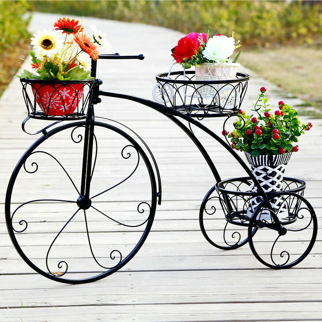 Thick Multi Tier Metal Plant Stand Display Bonsai Shelf Home Garden Patio Room