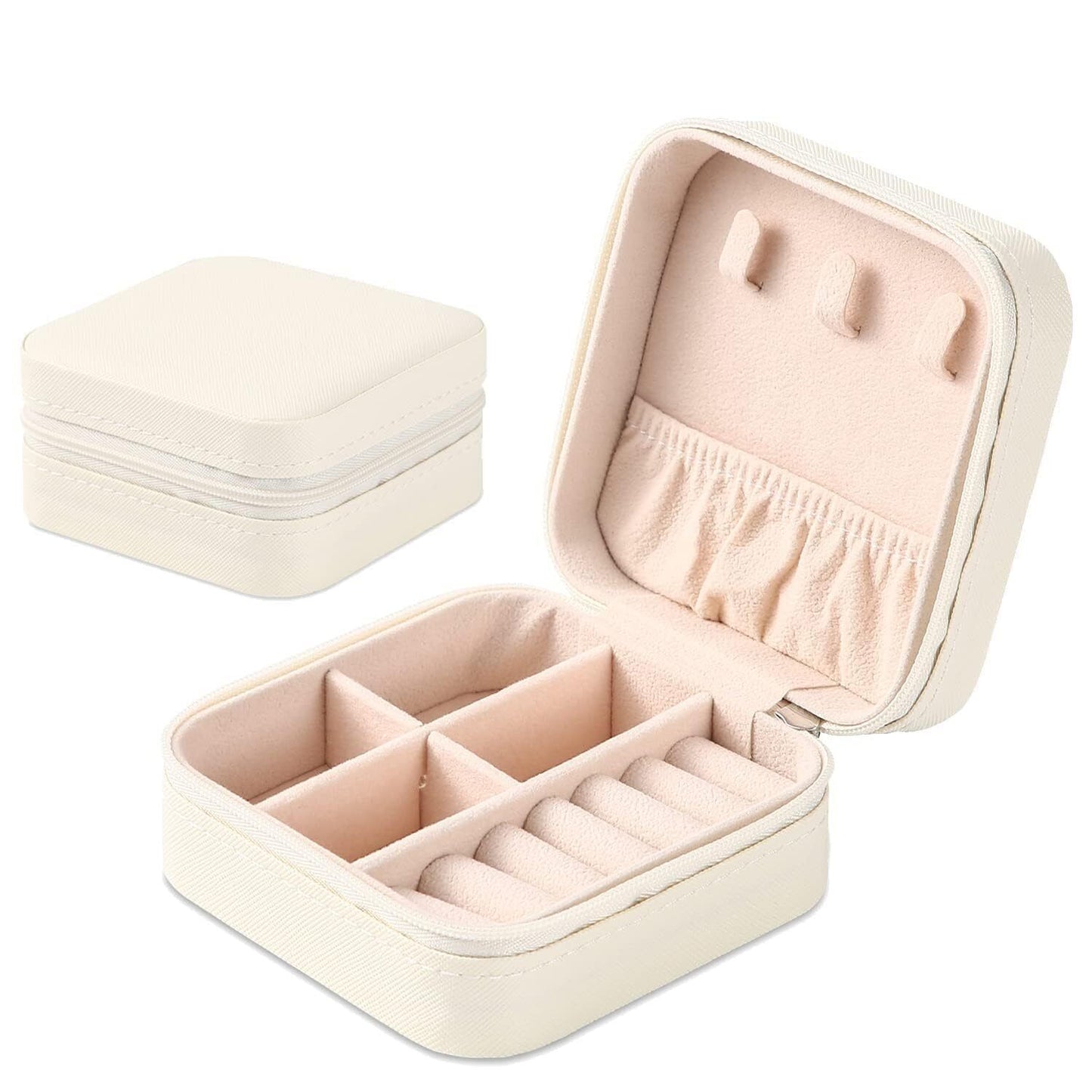 charm box Mini Travel Jewelry Box for Women – Compact Organizer for Rings, Earrings & Necklaces – Gift for Her