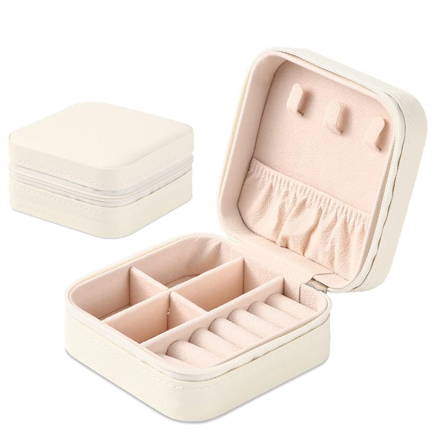 charm box Mini Travel Jewelry Box for Women – Compact Organizer for Rings, Earrings & Necklaces – Gift for Her