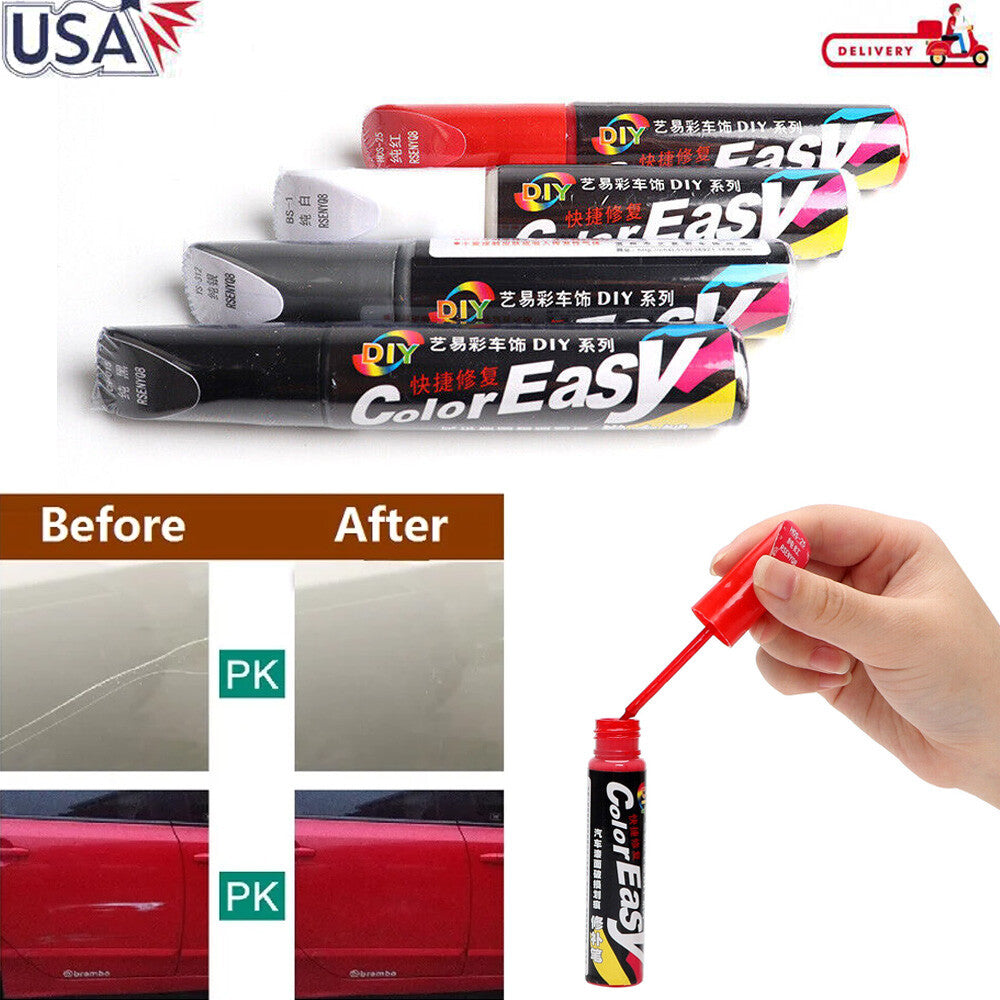 Car Auto Clear Scratch Remover Touch up Pens Auto Paint DIY Repair Pen Brush USA