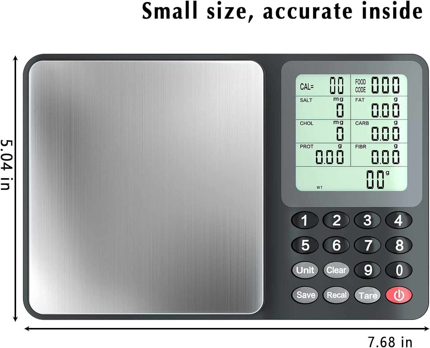 Nutrition Food Scale, Digital Food Scale for Weight Loss, Calculating Food Fa...