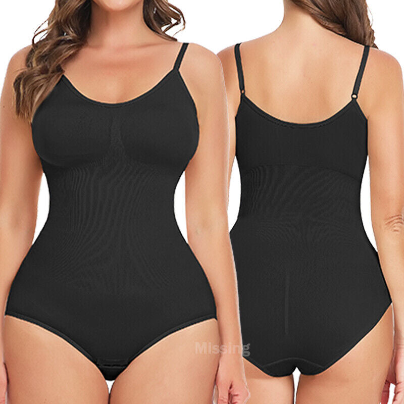 Thong Shapewear Bodysuit for Women | Tummy Control Snatched Seamless Full Body Shaper | Instant Waist Slim Curve Enhancing for Dresses & Everyday Use