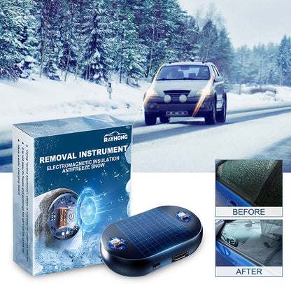 Car Snow Remover Electromagnetic Ice Melter – Touch-Free Frost & Ice Prevention, No Chemicals Needed, Keeps Windshield Clear in Freezing Temperatures!