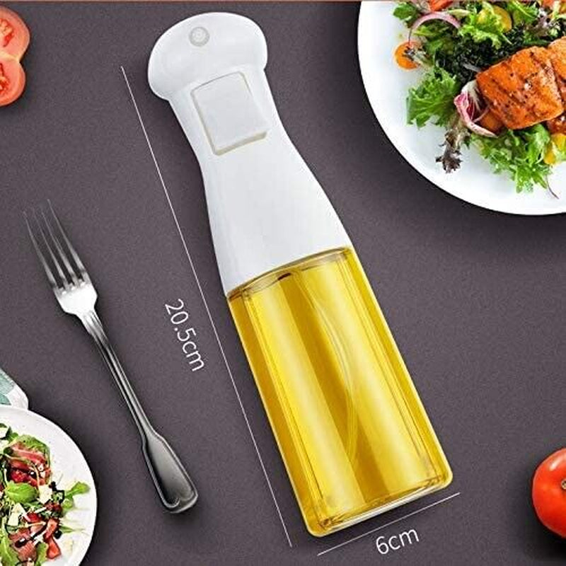 Oil Sprayer for Cooking Air Fryer Olive Oil Mister - BPA-Free PET Spray Bottle, 210ml Large Fan Mist, Easy Clean, Leak-Proof Design for Healthy Meals