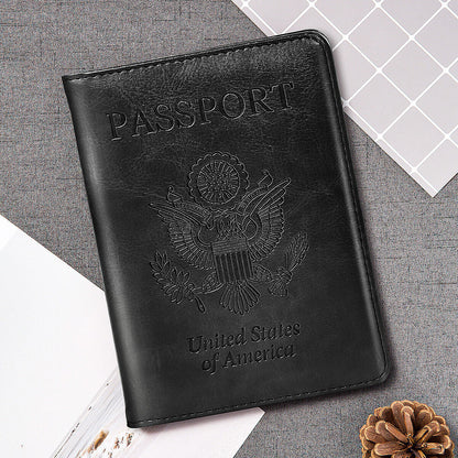 Slim Leather Travel Passport Wallet Holder RFID Blocking ID Card Case Cover US