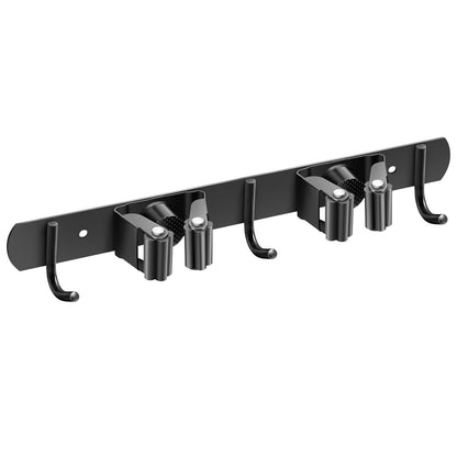 Broom Hanger Mop Holder Wall Mount Heavy Duty Garden Kitchen Tool Organizer Rack