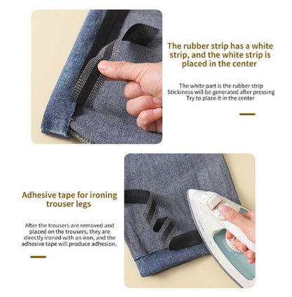 DIY 10M Iron-On Hemming Tape – No-Sew Clothing Repair Solution for Pants, Skirts, Dresses & Curtains – Self-Adhesive Fabric Fusing Tape for Easy Fixes