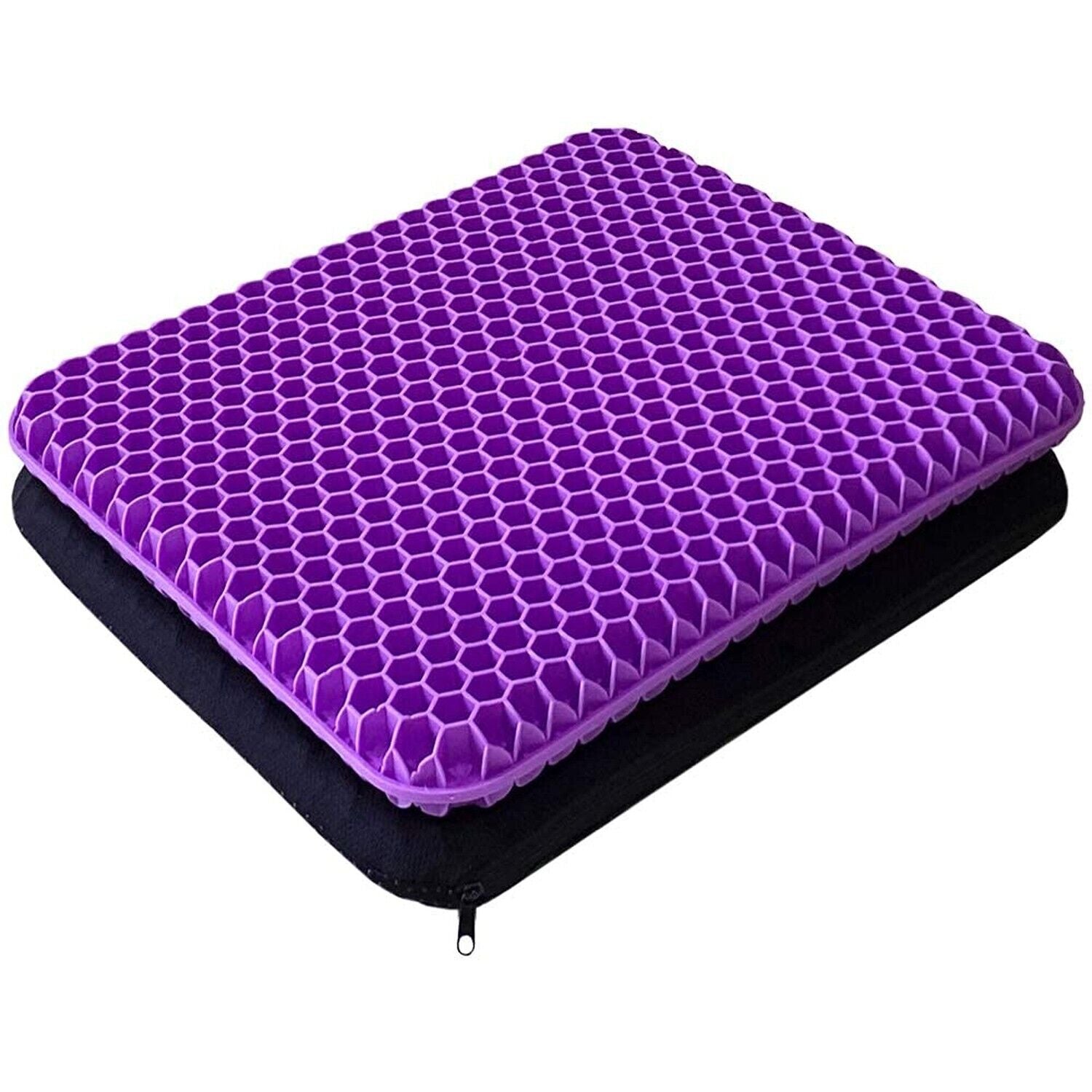 Gel Seat Cushion - Enhanced Double Thick Egg Seat Cushion with Non-Slip Cover...
