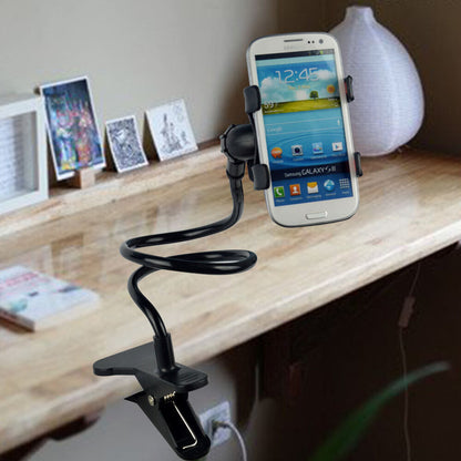 Universal Gooseneck Phone Holder - Flexible 360° Bed, Desk, or Table Clip Stand for Hands-Free Movies, Videos, & Music, Adjustable & Durable Design