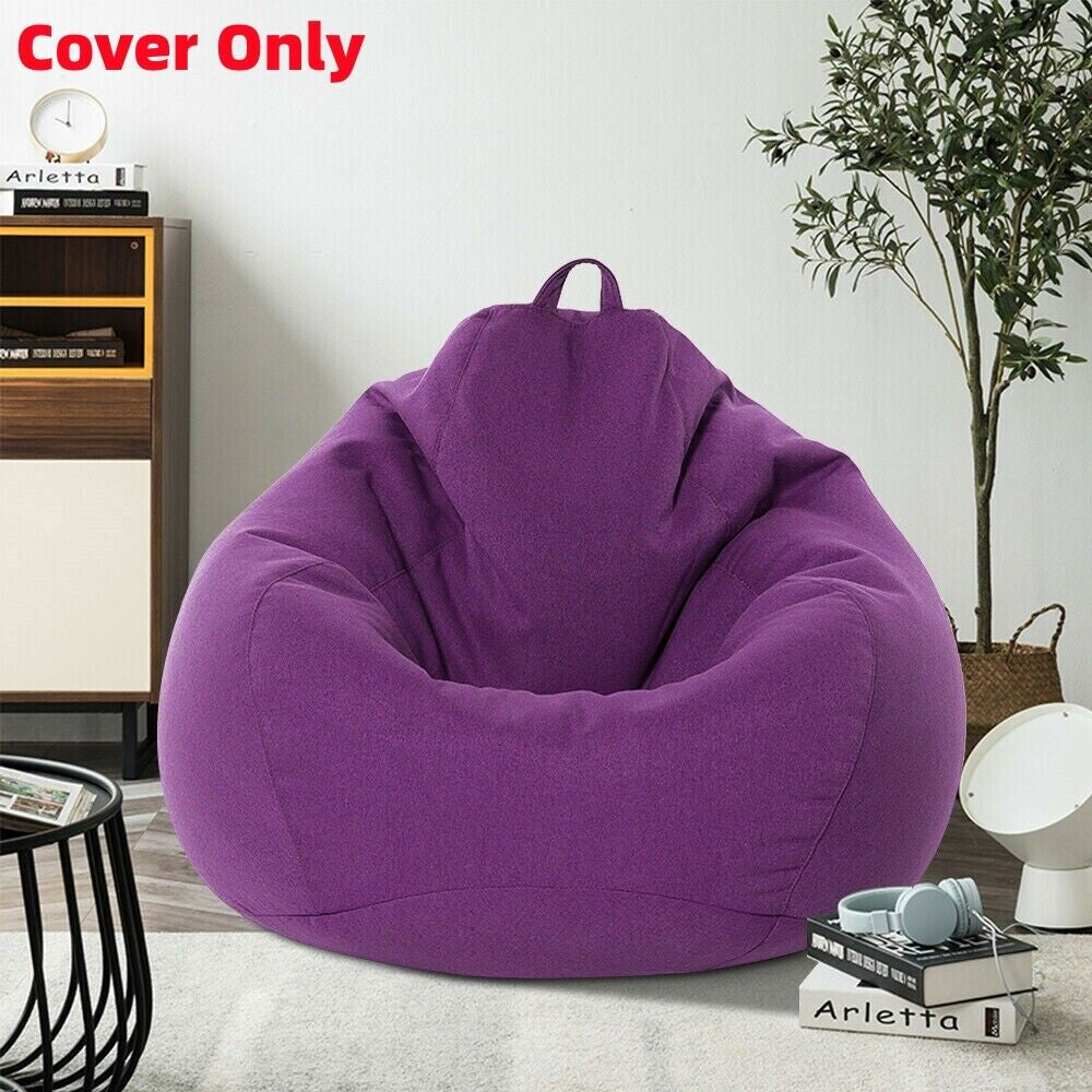 Large Bean Bag Chair Cover Indoor for Adults Kids Lazy Lounger Couch Sofa Cover
