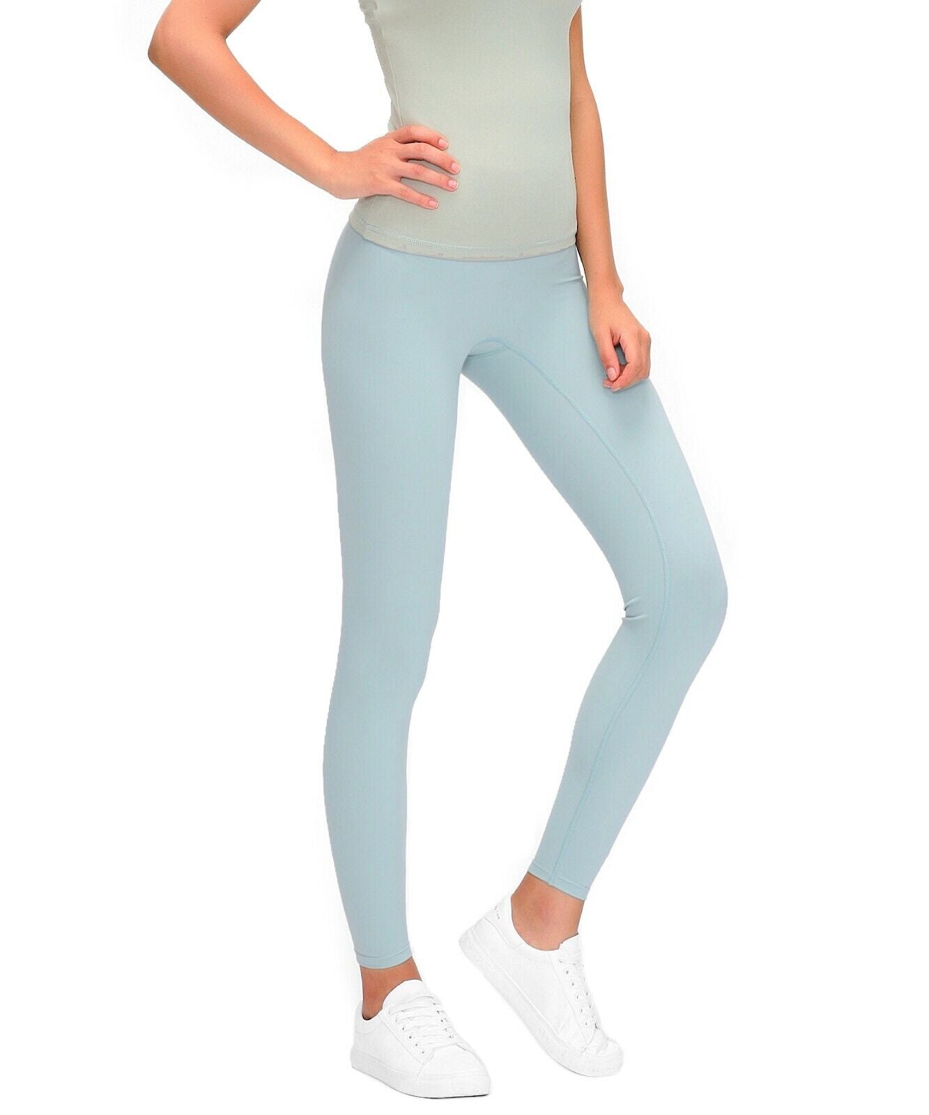 Ultra-Soft High Waisted Women’s Leggings - Seamless 7/8 Stretch Fit, Slim Tummy Control, Non-See-Through for Yoga, Sports, Everyday Comfort