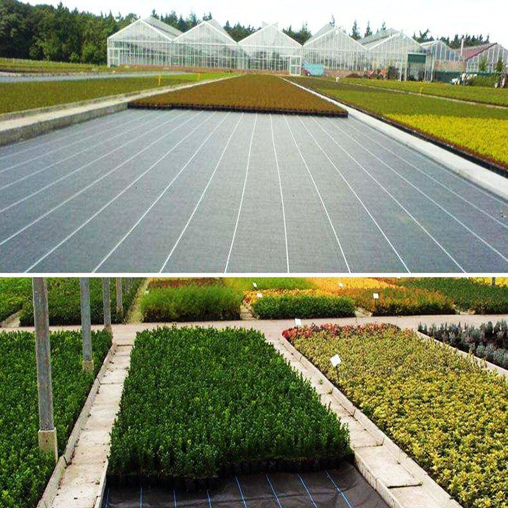 Premium Weed Control Geotextile Fabric, Heavy Duty Weed Barrier Fabric Ground Cover - 3.2oz Woven Polyethylene, UV Resistant, Garden Landscaping Mat