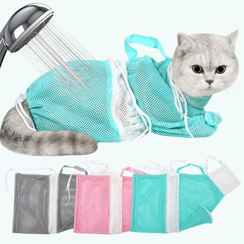 Pet Nail Cat Bathing Bag Puppy Cleaning Shower Bag Grooming Bag for Bathing Anti-Scratch