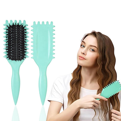 Curly Hair Brush, Curl Defining Brush, 2025 Bristle Styling Brush for Curly Hair