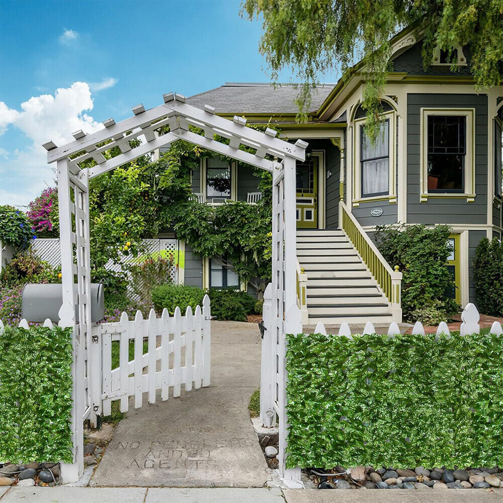 118"X39" Artificial Faux Ivy Leaf Hedge Fencing Privacy Fence Garden Decorate