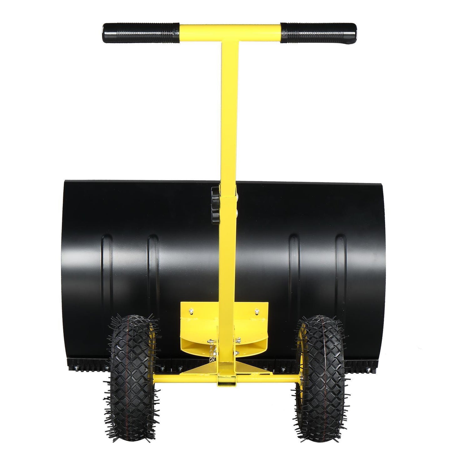 Snow Shovel with Wheels | Heavy Duty Rolling Adjustable Snow Pusher for Easy Snow Removal | Durable, High Capacity, Back-Friendly Design