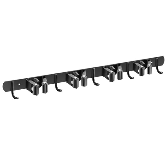 Broom Hanger Mop Holder Wall Mount Heavy Duty Garden Kitchen Tool Organizer Rack