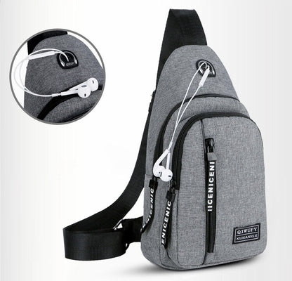 Mens Sling Bag Cross Body Handbag Chest Bag Shoulder Pack Sports Travel Backpack