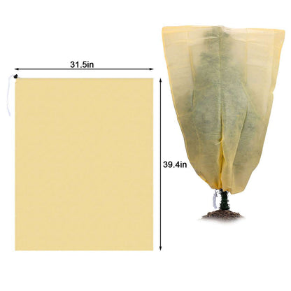 1/2/4X Reusable Plant Covers Freeze with Drawstring for Winter Frost Protection
