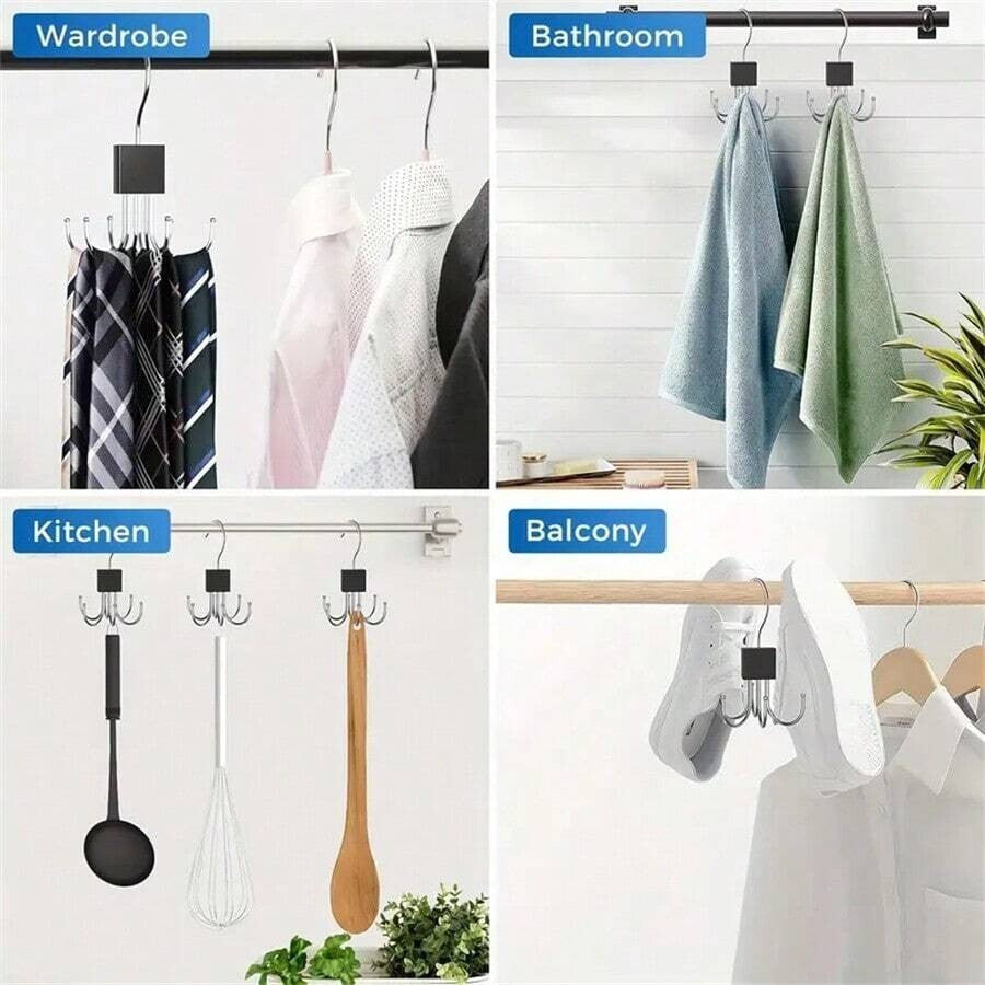 1 Pc Hanger Belt Organizer Rack Space Saving Closet Organizer Hooks for Home New