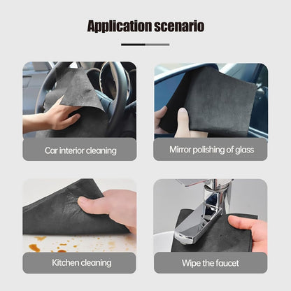 10-Count Magic Cleaning Cloth: Reusable Thickened Streak-Free Microfiber Cloths