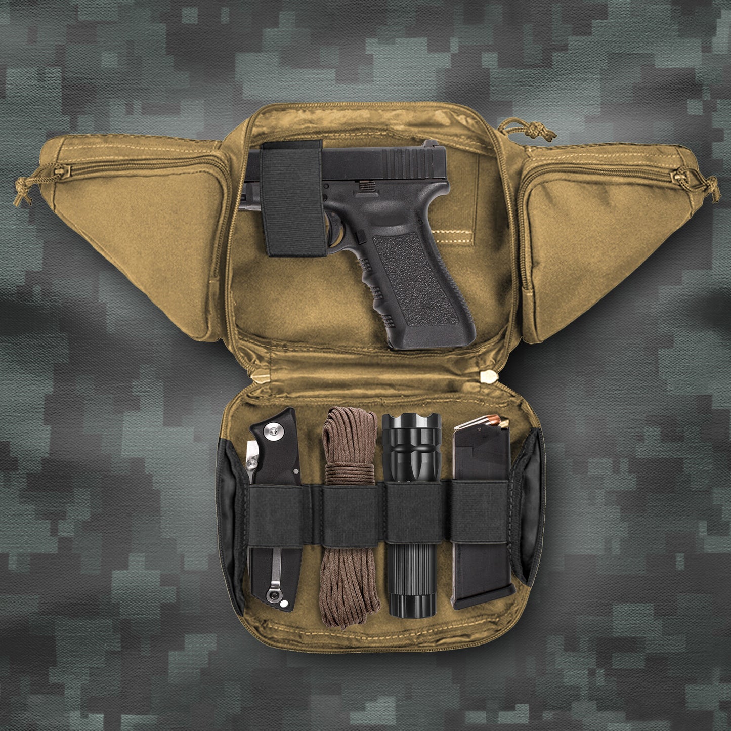 Tactical Concealed Carry Fanny Pack Holster Pouch Pistol Waist Gun Bag Belt