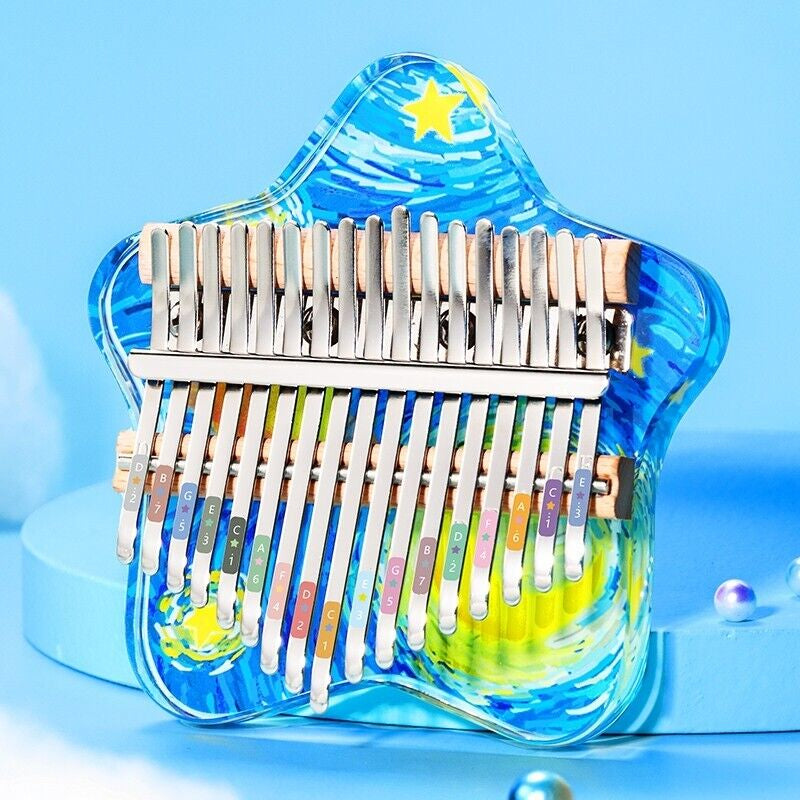 17-Key Kalimba Thumb Piano – Easy-to-Play Mbira for Beginners, Adults & Kids | Relaxing Aesthetic Gift Idea