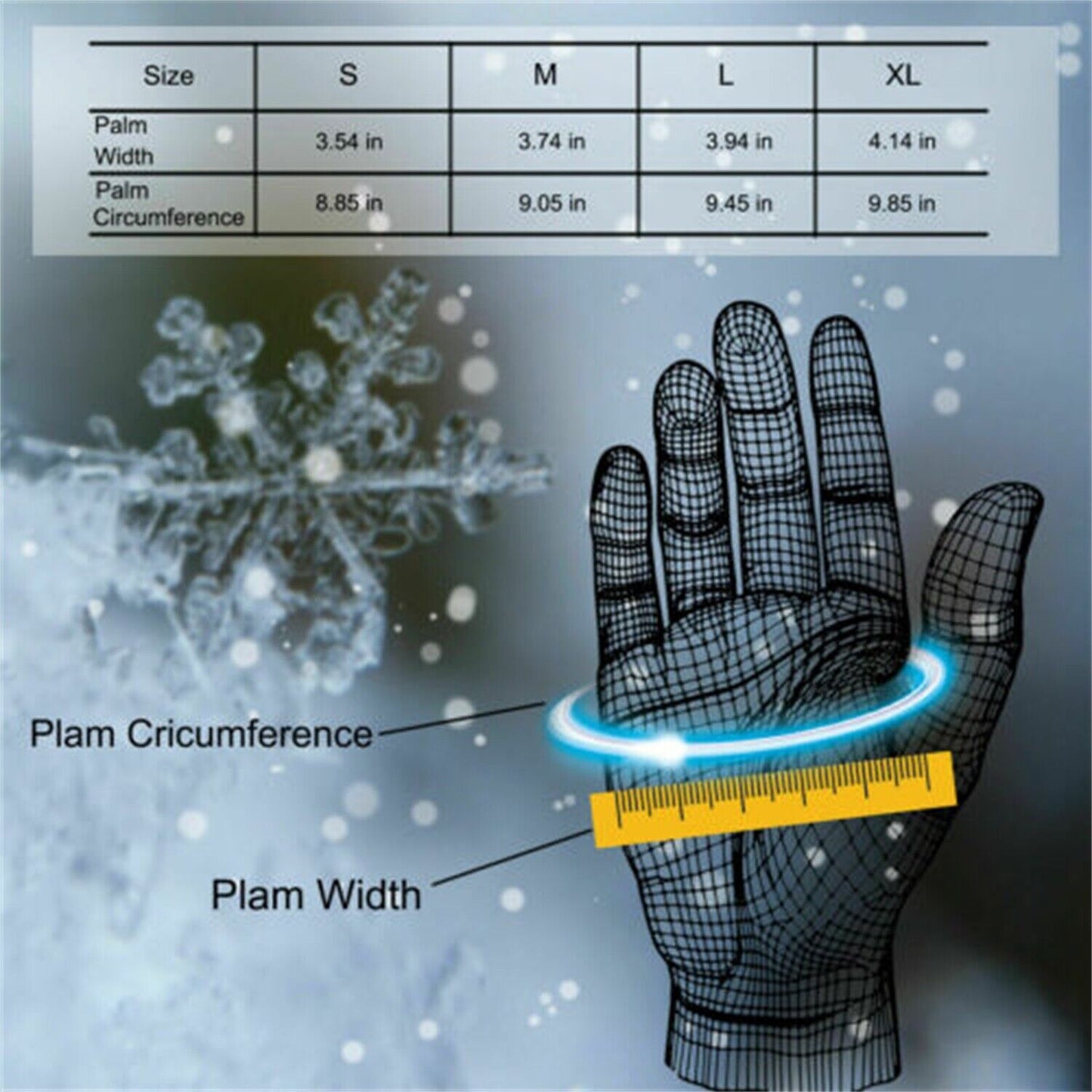 Thermal Windproof Waterproof Winter Gloves Touch Screen Warm Mittens – Insulated, Waterproof, and Touchscreen Compatible for Outdoor Activities