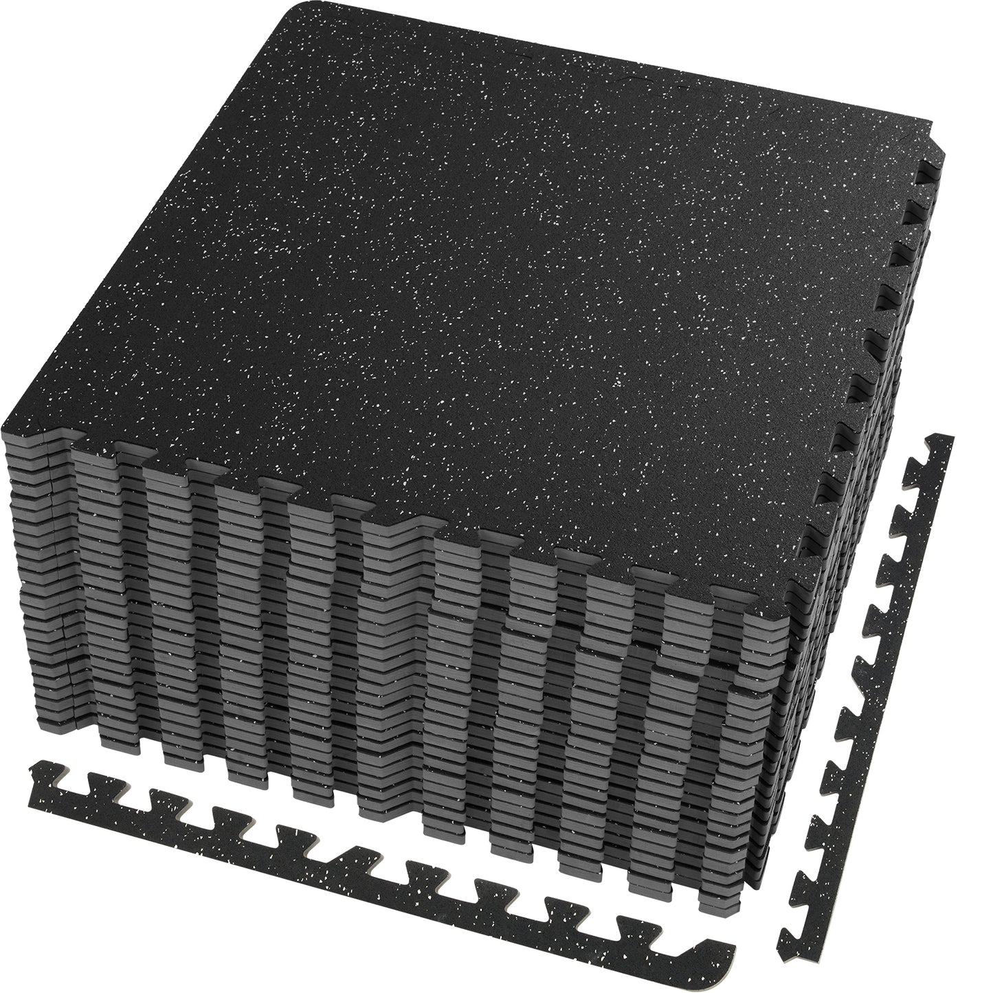 6/12/25 Pack Exercise Floor Mat Interlocking Tiles Foam W/ 24 X24 X 0.5''