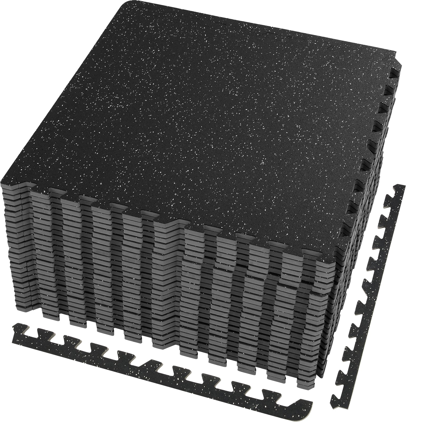 6/12/25 Pack Exercise Floor Mat Interlocking Tiles Foam W/ 24 X24 X 0.5''