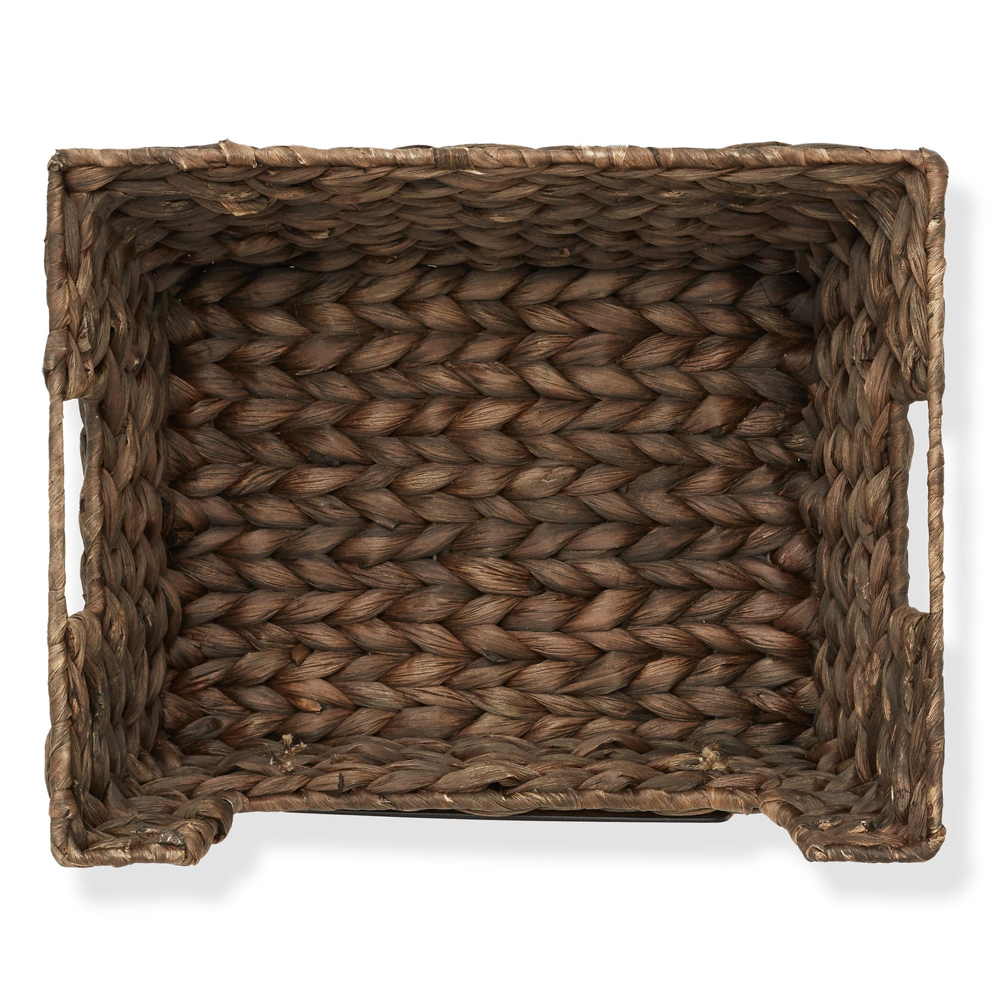 2Pk Wide Pantry Baskets, Hyacinth Wicker Kitchen Storage Bins for Shelves