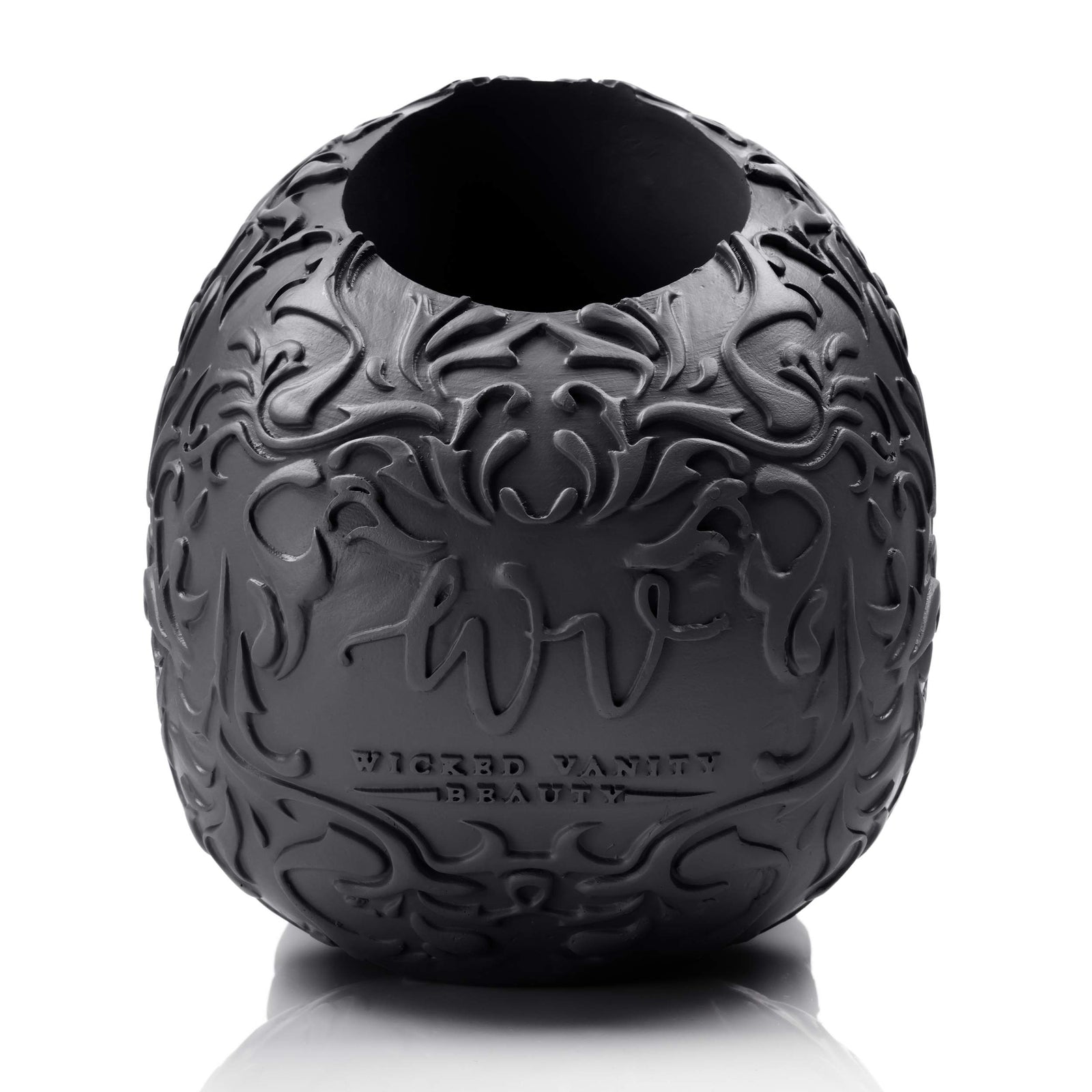 Skull Makeup Brush Holder, Pen Holder, Vanity, Desk, Office Organizer, Statio...