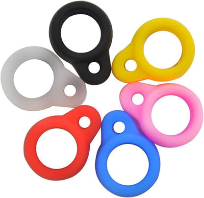 Adjustable Silicone Rubber Ring Holder Kit Anti-Lost Adjustable Rings Band Holder for Pens Device