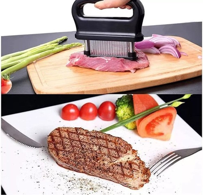 ✅PRO GRADE Ultra Durable Meat Tenderizer | 48 Stainless Steel Blade Kitchen Tool