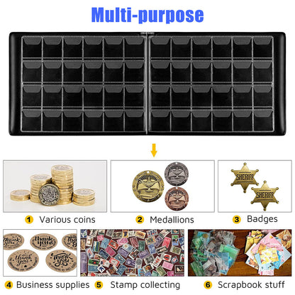 Coin Storage Book Collection, 240 Pockets Album Folder Holder for Penny Quarters