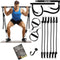 Pilates Bar Kit - Portable Home Gym Workout Equipment with Resistance Bands NEW