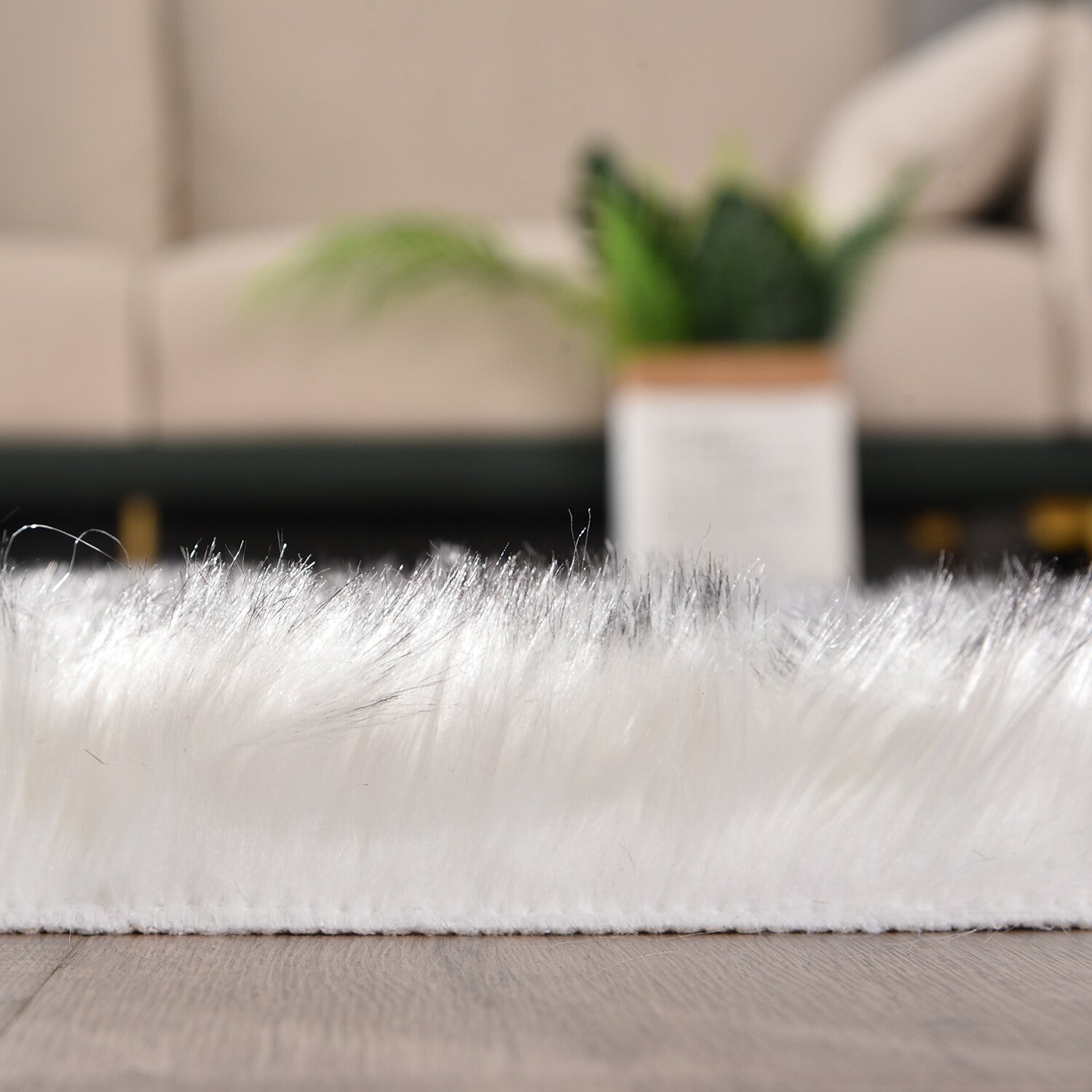 Faux Fur Sheepskin Fluffy Area Rugs round Shaggy Carpet for Bedroom Living Room