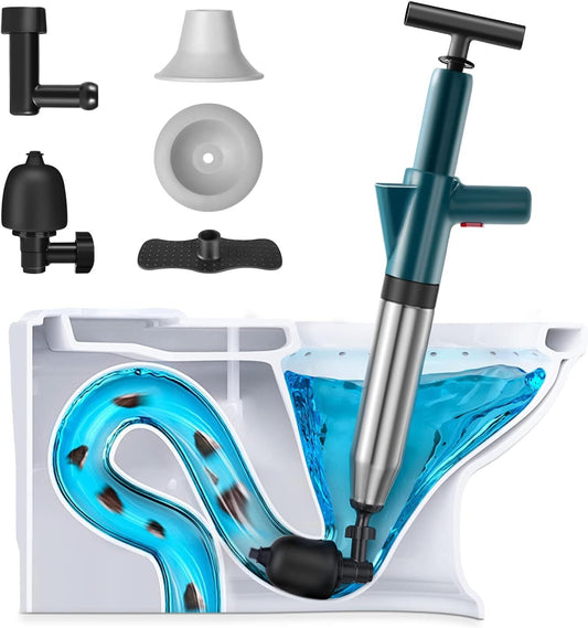 Toilet Plunger Drain Clog Remover Tools High Pressure Air Drain Blaster