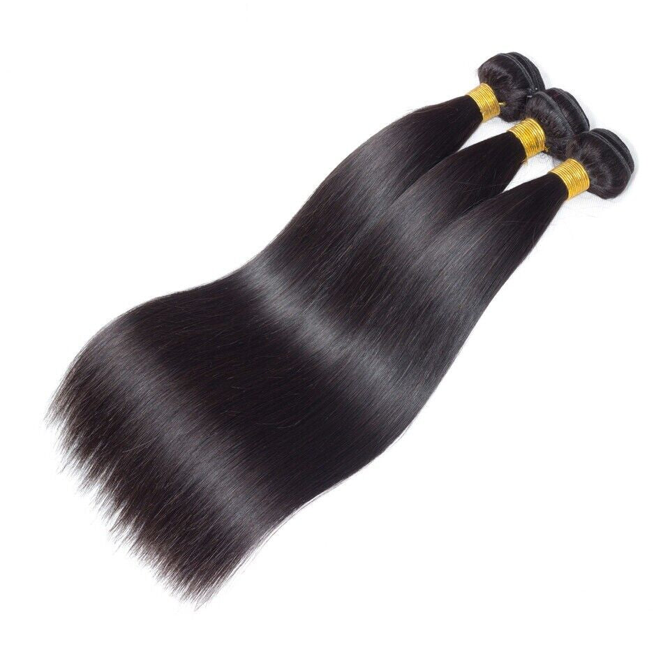 ashine hair bundle, 10A Brazilian Human Hair Bundles - 100% Real Remy Hair Extensions, Straight Weft, Virgin Hair, 3/4 Bundles, 10''-30'' Inches