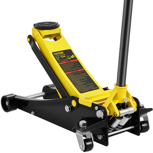 VEVOR 2.5T Lift Low Profile Floor Jack Heavy Steel Dual Piston Auto Rapid Pump