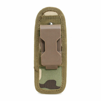Tactical Nylon Molle Flashlight Holder Belt Holster Flashlight Torch Case Pouch