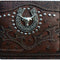 Long Horn Mens Wallet Western Bifold Style W070-6 Brown