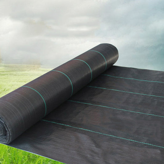 Premium Weed Control Geotextile Fabric, Heavy Duty Weed Barrier Fabric Ground Cover - 3.2oz Woven Polyethylene, UV Resistant, Garden Landscaping Mat